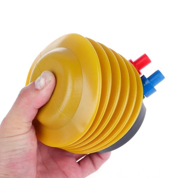 Image of Gym Ball Air Pump | Portable Air Pump with Hose | Plastic Labor-Saving Air Inflatable Pump Exercise Ball, Balloon, Swimming Ring, Pool Toys