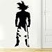 pegatina de pared Dragon Ball Tatuajes de pared Dragon Ball Z Anime Carácter Goku Desde pequeños a grandes apliques de pared Dormitorio Anime Ventiladores Vinilos decorativos Pegatinas de pared