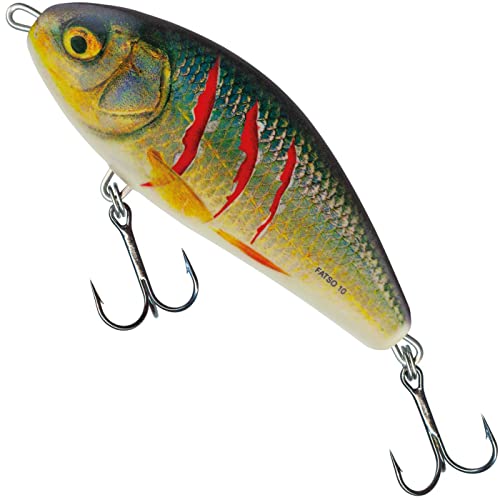 Salmo Fatso 10cm 52g Sinking - Jerkbait Wobbler, Salmo Farben:Wounded Real Roach
