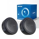 2 Stück FX Gehäusedeckel,Kompatibel für Fujifilm X-Mount Kameras X-PRO1/X-PRO3/X-S10/X-T3/X-T4/X-T10/X-E1/X-M1/X-A1/X-A2,XF 14mm f/2.8 R,XF 56mm f/1.2 R WR Objektive(FX Camera Body Cap)