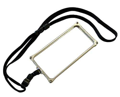 ギルドデザイン(GILD design) ソリッドバンパー iPhone14 13/13Pro 用 ケース ジュラルミン削り出し 耐衝撃 軽量 アルミサイドバンパー フレーム 携帯ケース日本製 ワイヤレス充電対応 アイフォン14 アイフォン13Pro スマホケース13Pro 人気6.1㎝ (シルバー［ストラップケース］)