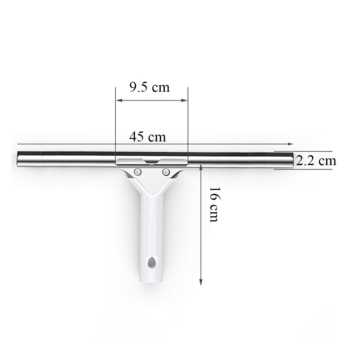 Rasqueta Limpiacristales para Ducha Extractor De BañO Y Ducha Borrador con Cabezal Giratorio Limpia Cristales Mamparas Ducha 45 cm Tamaño para Ducha BañO Espejos Cristales Y Azulejo,45cm