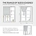 Jilron Magic Tape Stick on Portable Curtains for Windows,Bedroom Blackout Curtains for - Thermal Lnsulated No Drill Curtains Room Darkening Black Small Drapes(1 Panels,35Wx48L inch-White)