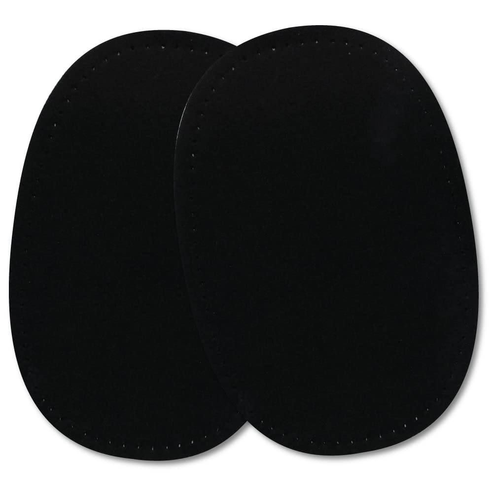 Toppe Termoadesive Scamosciate Blu Scuro - 2 Pezzi 16x11 Cm Per Riparare Vestiti Con Ferro - Foto 10