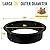 RAILEN Fire Pit Ring 36x30x10 Inch, Smokeless Heavy Duty Solid Steel Fire Pit Liner, Insert DIY Campfire Ring for Camping Outdoors, Backyard Garden
