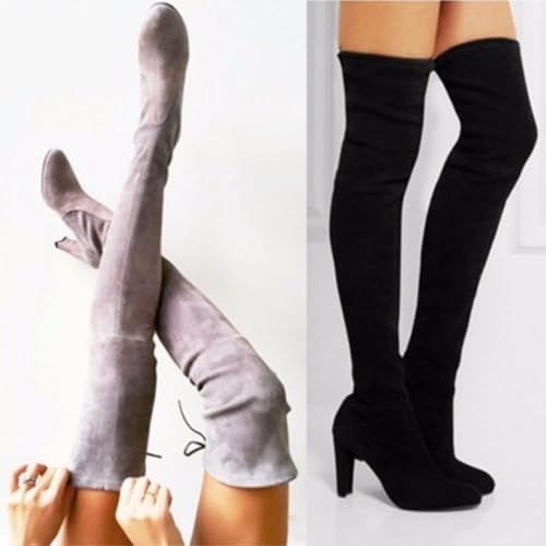 Bottes au-dessus du genou grande taille solution mollets larges - 5
