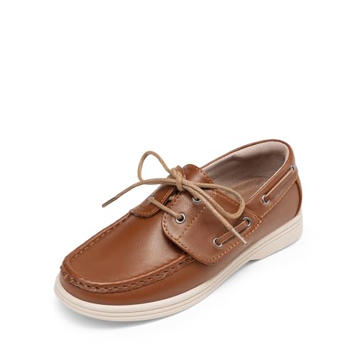 DREAM PAIRS Boys Dress Shoes Boat Shoes Slip on Loafers Casual School Shoes (Toddler/Little Kid/Big Kid)