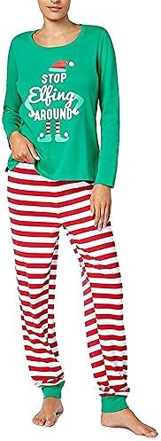 Family Pajamas Women's Stop Elfing Around Pajama Set