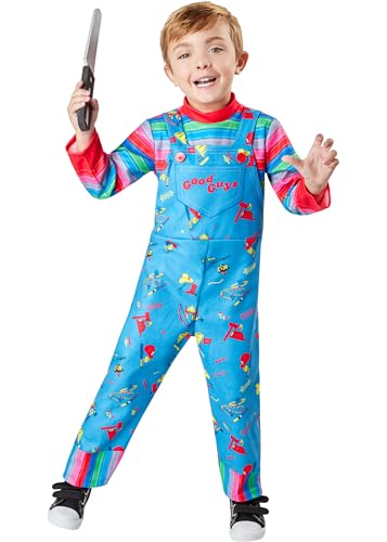 Rubies Official Chucky Toddler Costume Kids Fancy Dress Size Age 3-4 Years Halloween