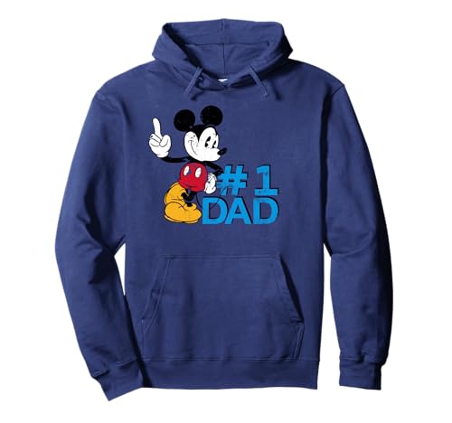 Mickey Number 1 Dad pullover hoodie sweat à capuche noir pour homme