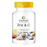 Zink + Vitamin C - 300mg Vitamin C und 5mg Zink pro Kapsel - vegan & hochdosiert - 250 Kapseln - Großpackung