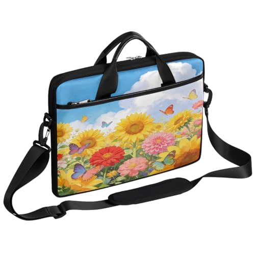 Bolsa para laptop con diseño floral 15 pulgadas miniatura 1