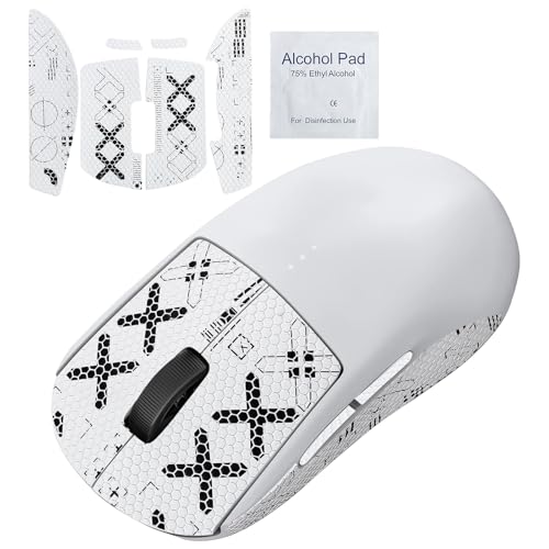 Maus Griptape Kompatibel mit Logitech G Pro X Superlight Bessere Griffigkeit und Kontrolle für Ultimative Präzision Gamer Grip und Komfort,Selbstklebend&Rückstandsfrei,mit 1*Reinigungswatte