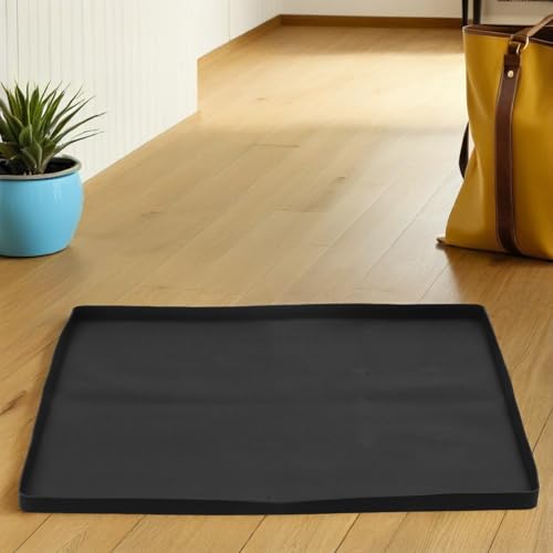Alfombrilla de silicona para mini nevera anti fugas con borde elevado contra derrames 7