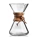 Chemex, Handblown Pour-over Glass Coffeemaker, 8-Cup