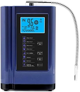 Water Ionizer, Water Purifier Machine PH 3.5-10.5 Alkaline Acid Water Machine,Up to -500mV ORP, 8000 Liters Per Filter,7 Water Settings,Auto-Cleaning,Intelligent Voice (blue)