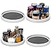 12-Inch Non-Skid Turntable Lazy Susan Organizer [4 Pack] - Spinning Rack for Cabinet Table Top, Pantry Organization Storage, Kitchen, Fridge, Vanity, Countertop, Under Sink Organizing, Spice Spinner