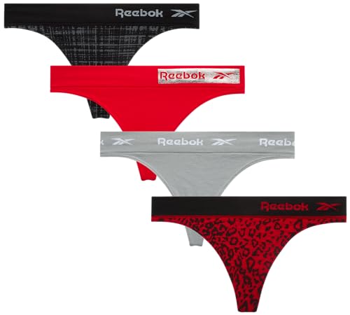 String sans couture Reebok femme sous-vêtement invisible stretch lot de 4