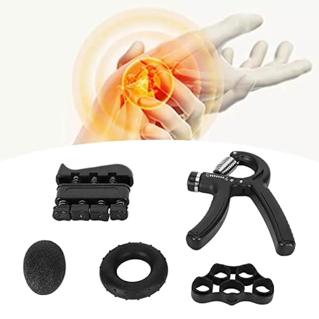 Hand Grip Strengthener Kit Elastic Silicone Skin Friendly Portable Forearm Trainer Kit for Workout Recovery Family