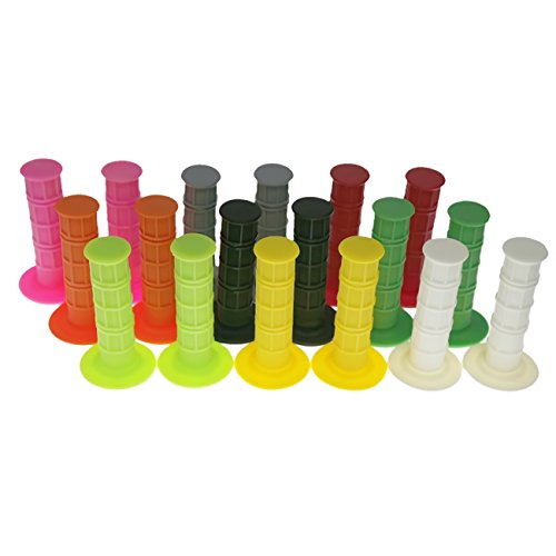 7/8" Practical Motorcycle Hand Grips Dirt Bike Motocross Gel Handlebar 2Pc- Blue #TOP1