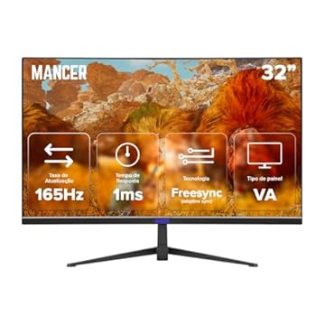 Monitor Gamer Mancer Valak UZ2 | 32 Polegadas | Full HD | Curvo | 1ms | 165Hz | FreeSync | HDMI/DP | MCR-VLKUZ2-BL02