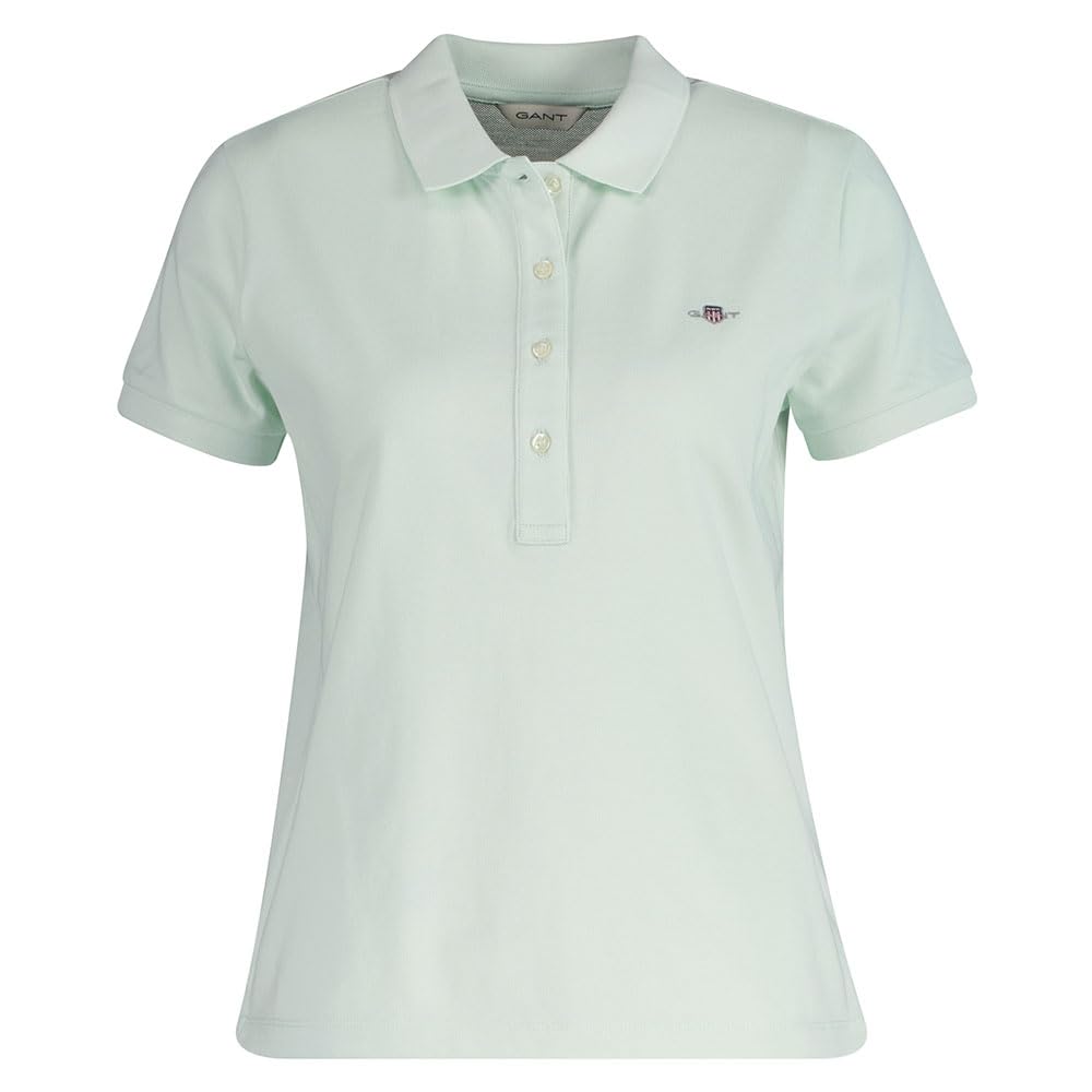 GANT Slim Sheild Cap Sleeve Pique Polo Gorra Slim Sheild con Mangas Piqué Polo Mujer