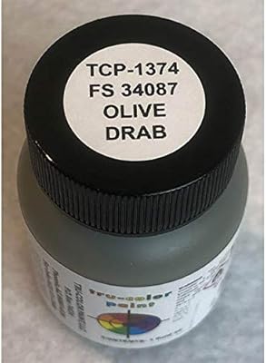 Tru Color Paint TCP1374 1 oz FS-34087 Olive Drab Color Paint