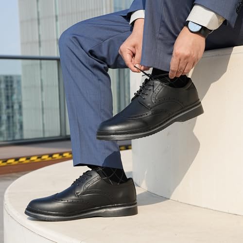 Hawkwell Men's Plus Size Wingtip Brogue Oxfords Dress Shoes US Size 13 14 15 16 173