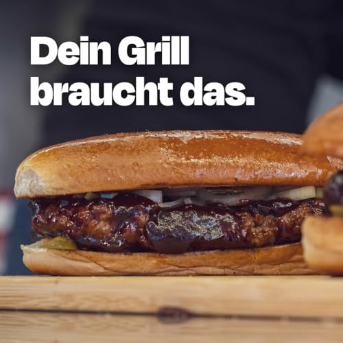 Burger & Ribs BBQ Sauce 500 ml - Perfekt für Burger, Grillfleisch, Steaks, Pulled Pork, Hähnchen & Co. - Barbecue Glaze für Spareribs - SizzleBrothers