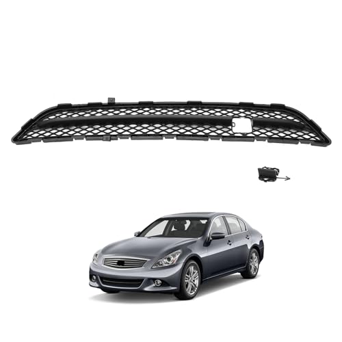 Front Bumper Grille Lower Compatible with 2010 2011 2012 2013 Infiniti G25 G37 2015 Q40 Grill Replaces 622541NF1A, IN1036100