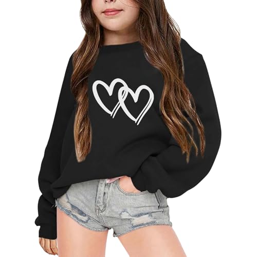 Generisch Mädchen Bedrucktes Sweatshirt Rundhals Langarm Pullover Tops mit...