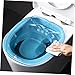KALLORY Over The Toilet Seat Home Seat Bath Sitz Bath Toilet Sitz Bath Hemmoroids Sitz Bath Bowl Vapor Bath Sitz Bath Wash Basins Pregnant Woman No Squatting Pp Cleaning Basin