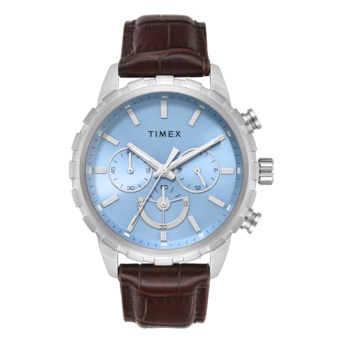 Image of TIMEX Round 44mm Blue Dial Analog Men Watch - TWEG39500