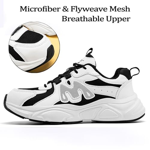 Image of Nutropa Steel Toe Boots for Men, Lightweight Safety Work Shoes, Comfortable Breathable Composite Toe Boots Slip-Resistant Indestructible Shoes