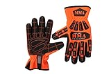 Impact Gloves Men Mechanic High Dexterity Heavy Duty Mechanic Work Glove Anti-Vibration Impact Reducing Touch screen (Size-Medium)