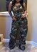 LETSVDO Cargo Jumpsuit for Woman Denim Camo Plus Size Army Green Camouflage Jean Tube Top Romper Party Night Outfits