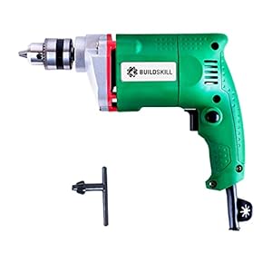 Buildskill BED1100-Green Professional Heavy Duty Electric Home DIY Pistol Grip Drill