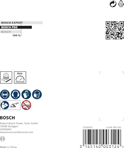 Brosses boisseau 90 mm 0 5 mm 8500 U/ min 14 mm 1pc - vue 6