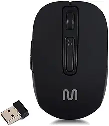 Mouse sem Fio Multi Wave Recarregável USB com DPI Ajustável 800-1600, Bateria de Lítio e Carregamento Rápido via Micro USB – Compacto MO277