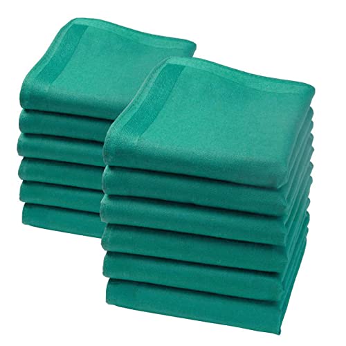 merrysquare - Kleine Taschentücher - Ca. 23cm - 100% Baumwolle - LILLIPUT Modell (Dunkelgrün)