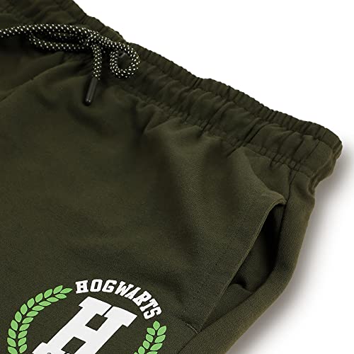 Image of Free Authority Harry Potter Printed Slim Fit Green Cotton Men's Trackpant