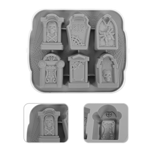 Molde de hielo silicona Halloween con tapa miniatura 7