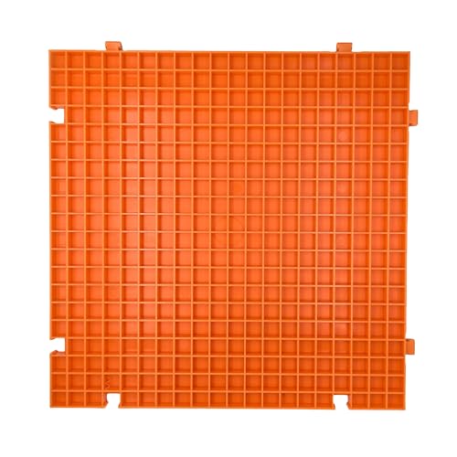 stained glass cutting mat solid bottom plastic grid orange 1 pack