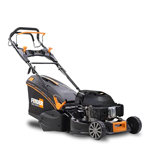 FEIDER - Tondeuse Rouleau Thermique 173 cm3 Auto-tractée - Largeur de Coupe 48 cm - Moteur 4 Temps - Démarrage Électrique - Tonte Pelouse et Gazon - Bac 65L - Outillage Jardin - FTDTR4870ES