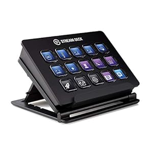 Elgato Stream Deck – Live Content Creation Controller with 15 Customizable LCD Keys, Adjustable Stand, for Windows 10 and macOS 10.11 or Later (Renewed)