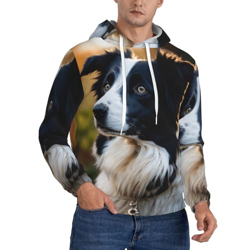 Sweat à capuche homme avec imprimé chien mignon pour pull décontracté de tous les jours