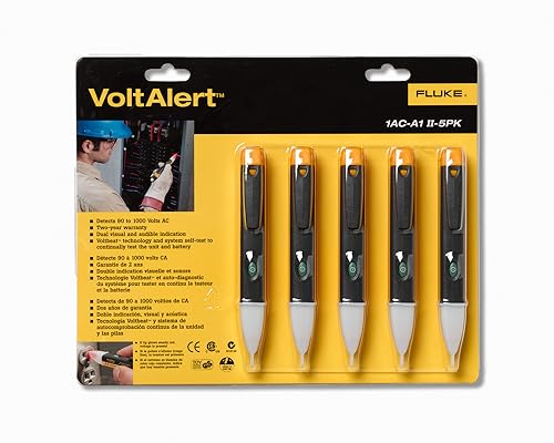 Fluke 1AC II VoltAlert Non-Contact Voltage Tester (Pack of 5) - image 2