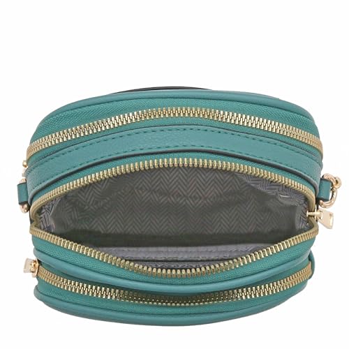 Image of FashionPuzzle Multi Pocket PU Leather Casual Medium Crossbody Bag with Adjustable Strap