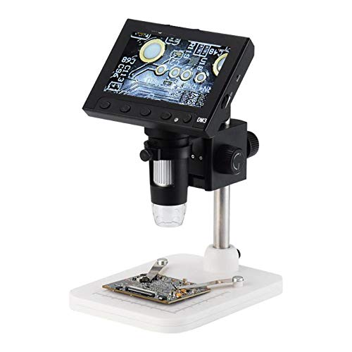 4,3-Zoll-LCD-1000X-Desktop-8LED-Digitalkamera mit Microscope 5MP, 1080P HD und Standfuß