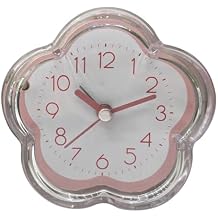 Hztyyier Flower Shape Alarm Clock Kids Alarm Clock Cute Nightlight Clock One Button Operation for Kids Heavy Sleepers Pink, Hztyyierdsvog286n9-11